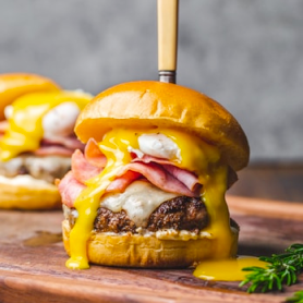 a close up of food