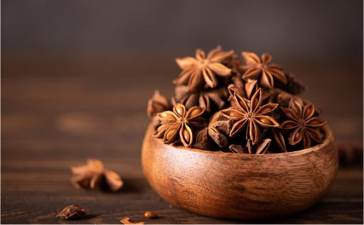 a bowl of star anise